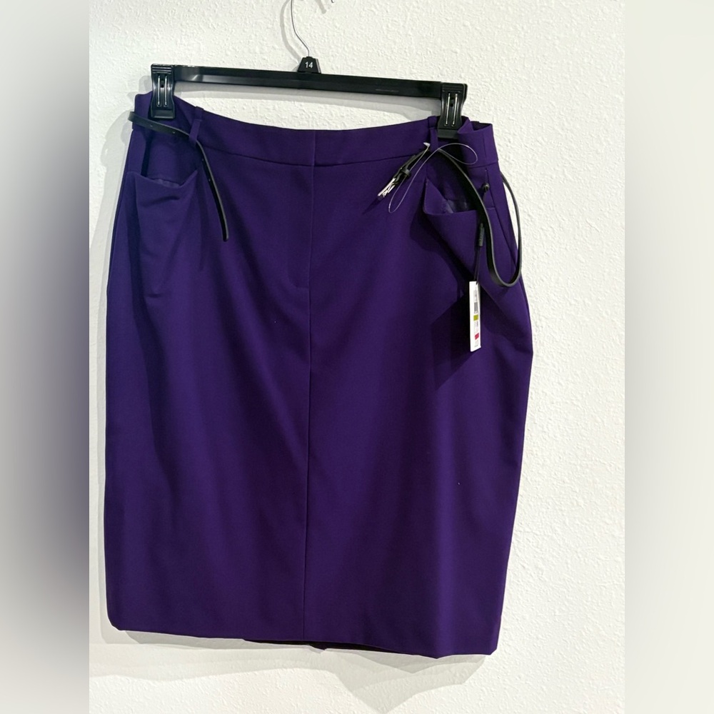 Elegant Purple Women's Skirt and Jacket